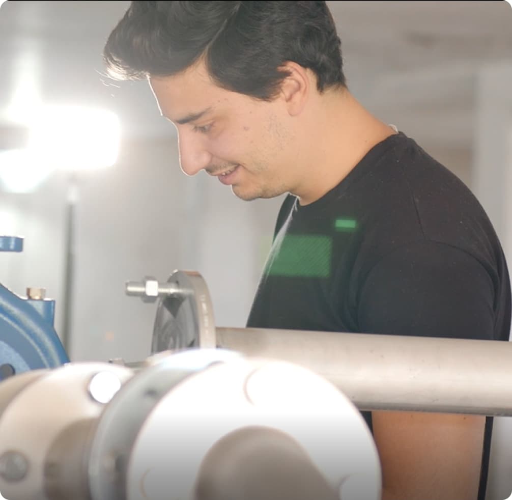 Machining equipment at facility